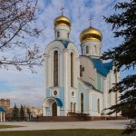 Church in Lugansk in honor of the icon of the Mother of God “Tenderness”, belongs to the Lugansk and Alchevsk diocese