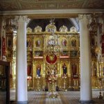 Iconostasis of the temple in Miussy