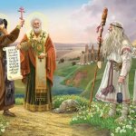 Cyril and Methodius meet with the Slavic people