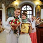 Father Alexander Khoroshilov with Anya