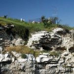 Cave at Golgotha ​​- the place where Christ was crucified