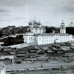 Trifonov Monastery Kirov. View from the Kremlin hill. Photo by S. A. Lobovikov. 1910 