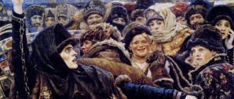 В.И. Суриков. Фрагмент картины «Боярыня Морозова»