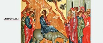 Entry of the Lord into Jerusalem: briefly about the holiday